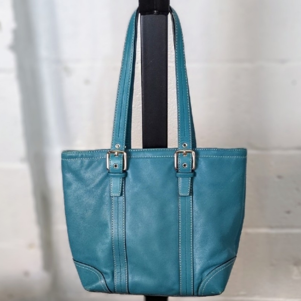 Coach Teal Tote Bag